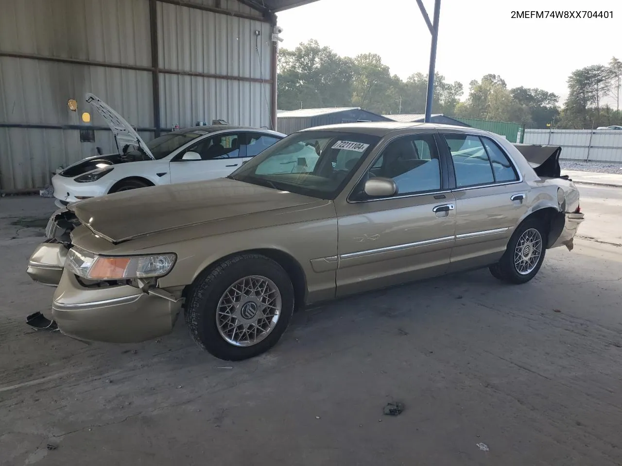 1999 Mercury Grand Marquis Gs VIN: 2MEFM74W8XX704401 Lot: 72211104