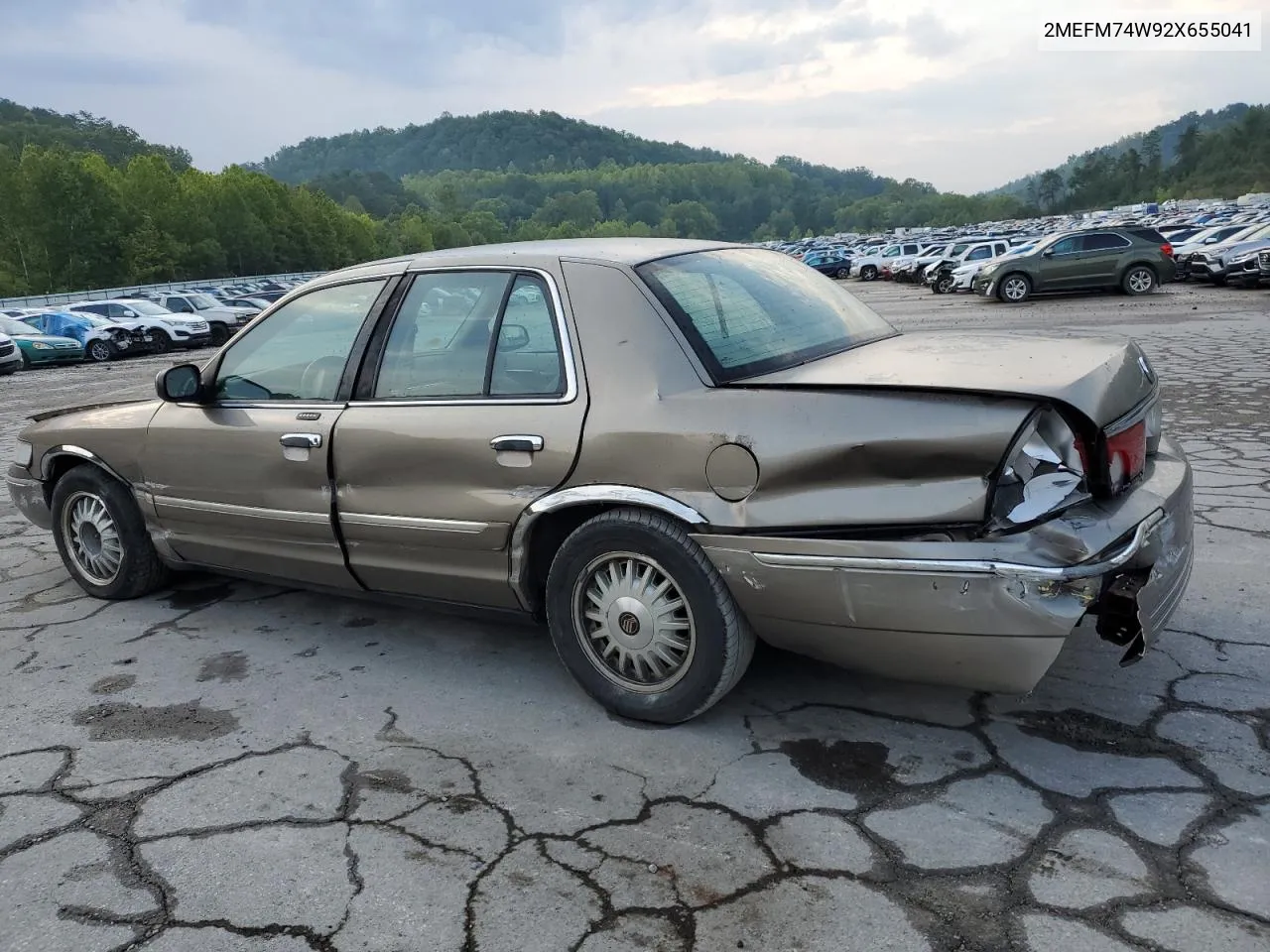 2002 Mercury Grand Marquis Gs VIN: 2MEFM74W92X655041 Lot: 67574014