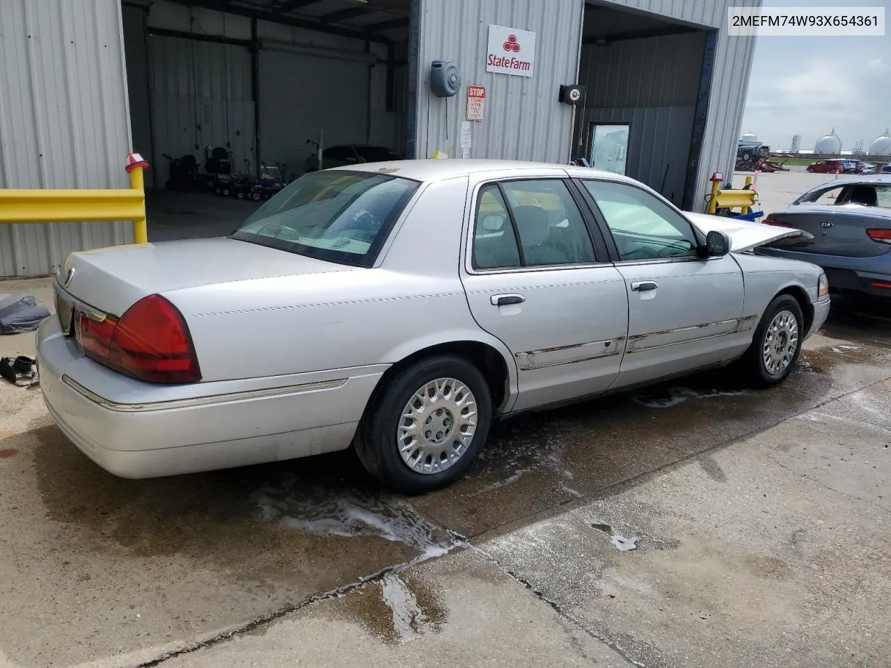 2003 Mercury Grand Marquis Gs VIN: 2MEFM74W93X654361 Lot: 63485294