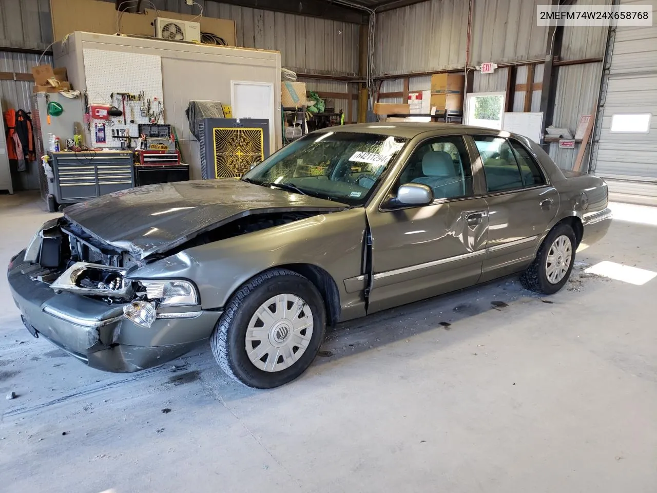 2004 Mercury Grand Marquis Gs VIN: 2MEFM74W24X658768 Lot: 64211294