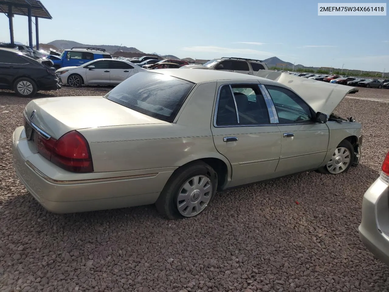 2004 Mercury Grand Marquis Ls VIN: 2MEFM75W34X661418 Lot: 66620794