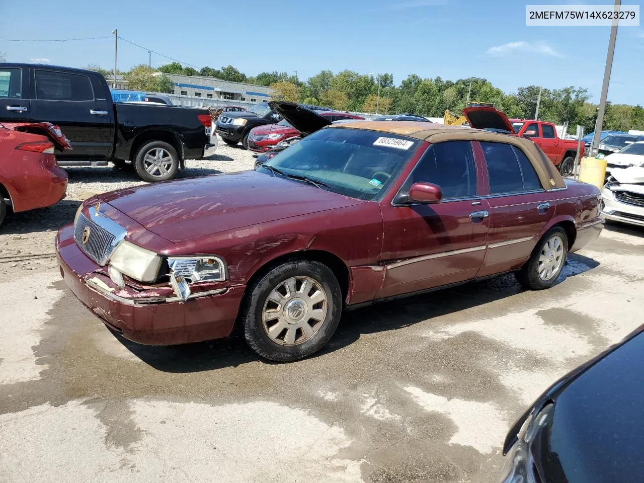 2004 Mercury Grand Marquis Ls VIN: 2MEFM75W14X623279 Lot: 68325964