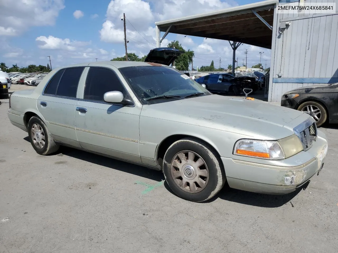 2004 Mercury Grand Marquis Ls VIN: 2MEFM75W24X685841 Lot: 70780074