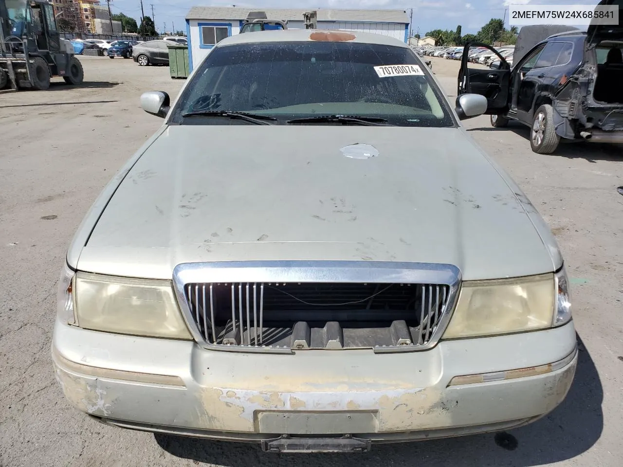 2004 Mercury Grand Marquis Ls VIN: 2MEFM75W24X685841 Lot: 70780074