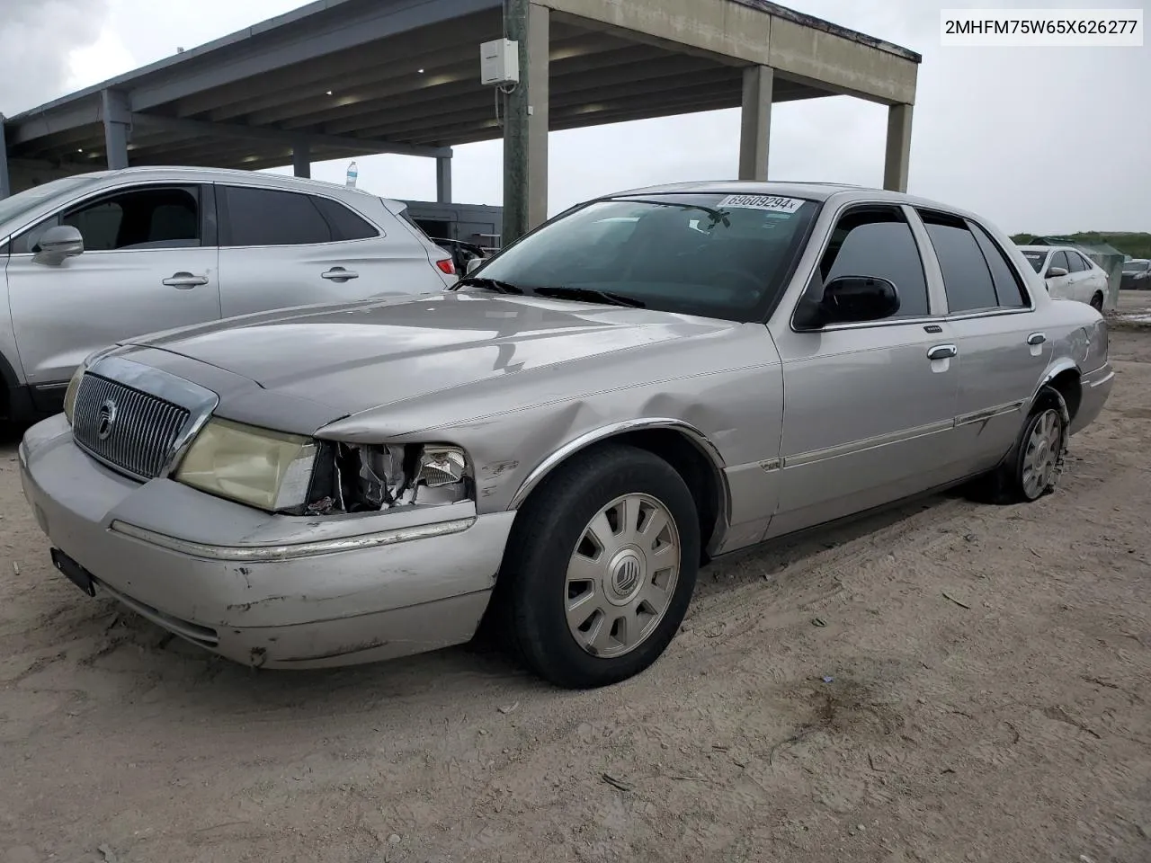 2005 Mercury Grand Marquis Ls VIN: 2MHFM75W65X626277 Lot: 69609294