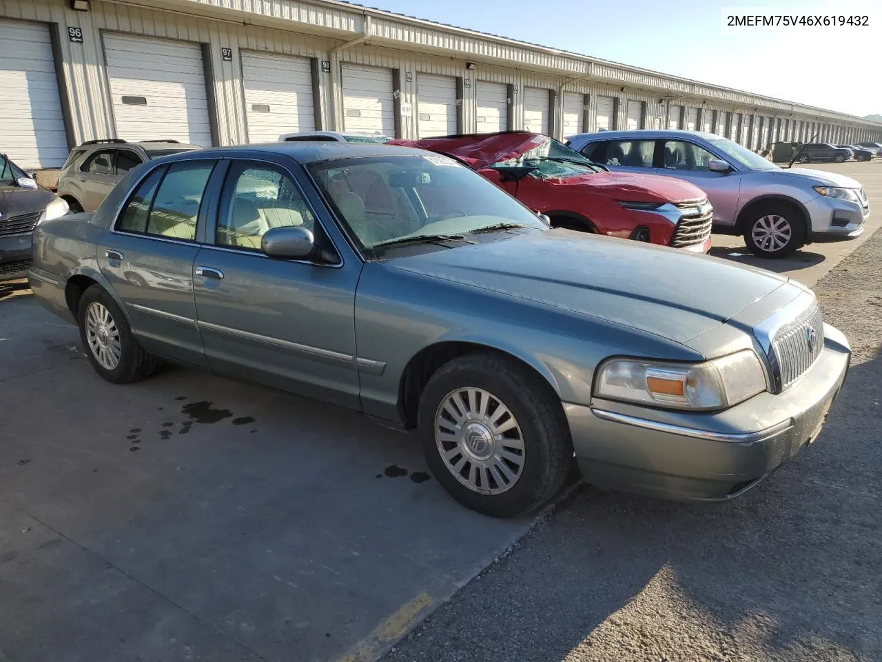 2006 Mercury Grand Marquis Ls VIN: 2MEFM75V46X619432 Lot: 57528224