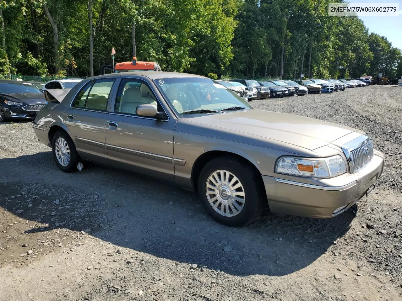 2006 Mercury Grand Marquis Ls VIN: 2MEFM75W06X602779 Lot: 70428044