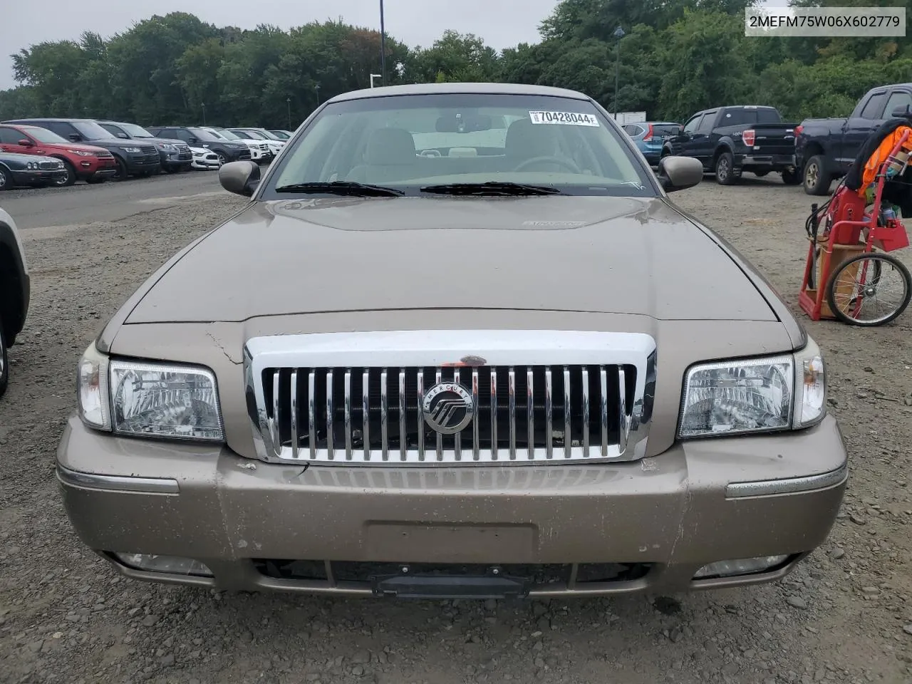 2006 Mercury Grand Marquis Ls VIN: 2MEFM75W06X602779 Lot: 70428044