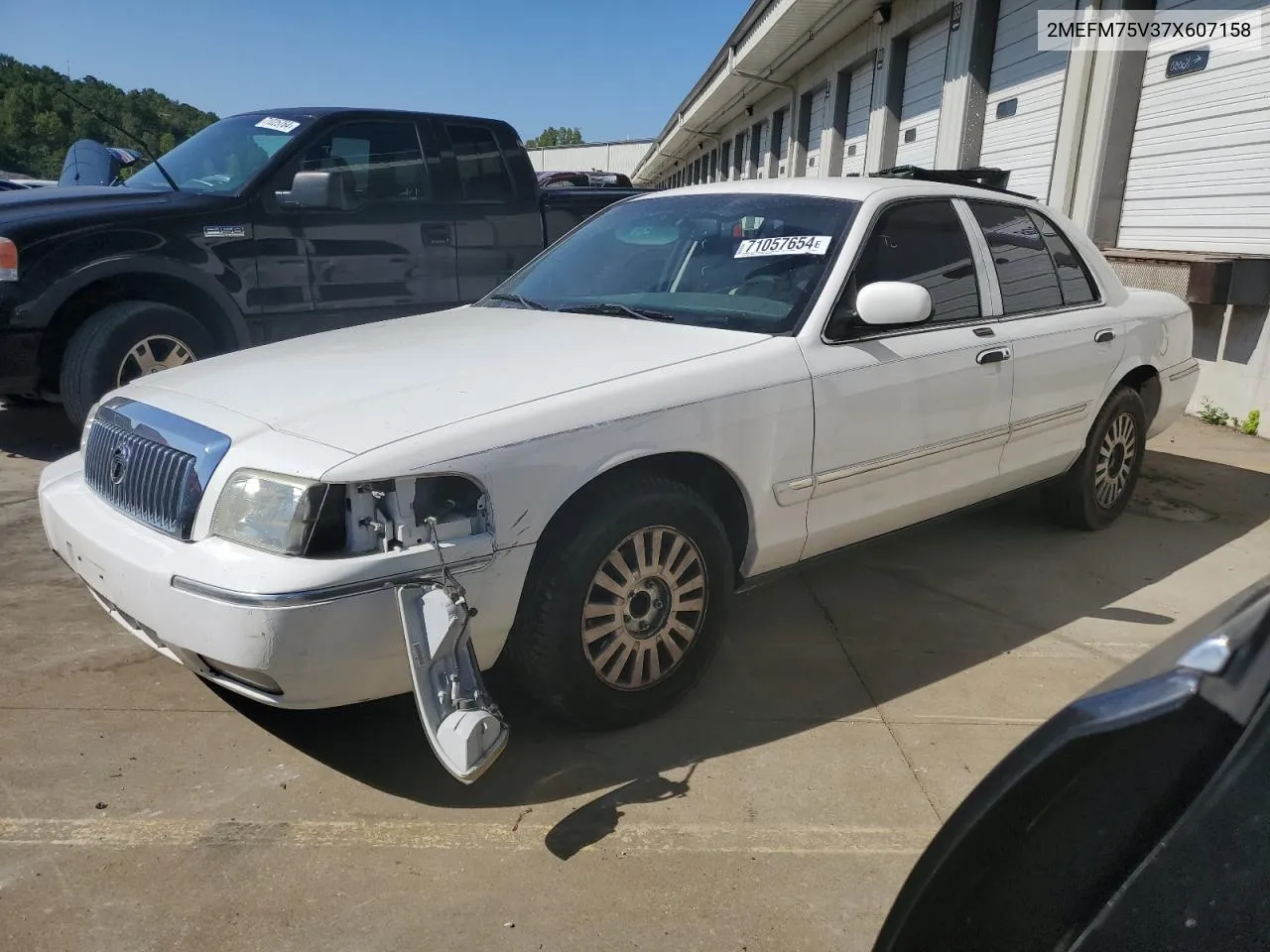 2007 Mercury Grand Marquis Ls VIN: 2MEFM75V37X607158 Lot: 71057654