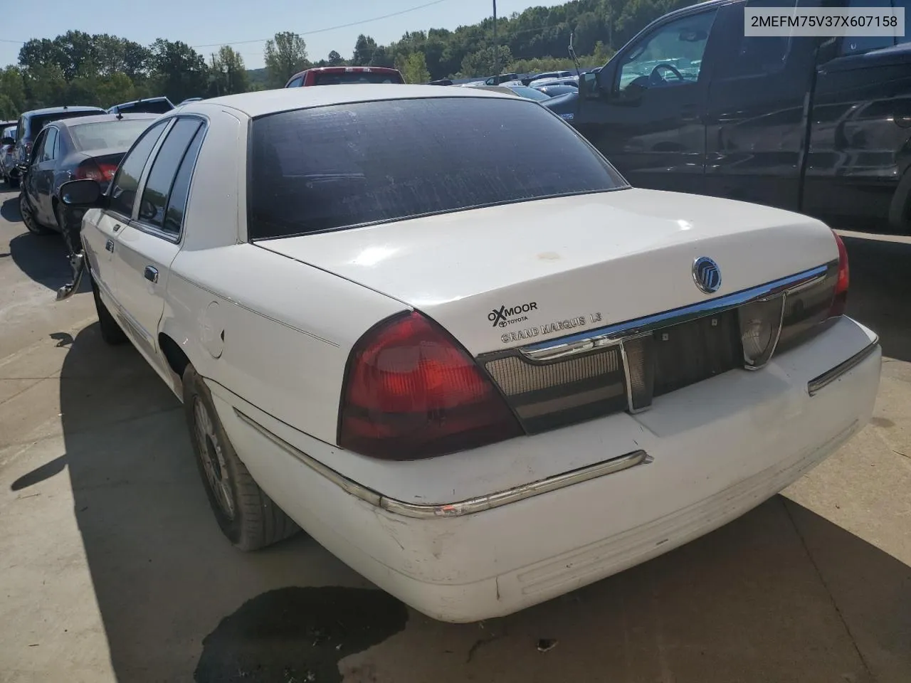 2007 Mercury Grand Marquis Ls VIN: 2MEFM75V37X607158 Lot: 71057654