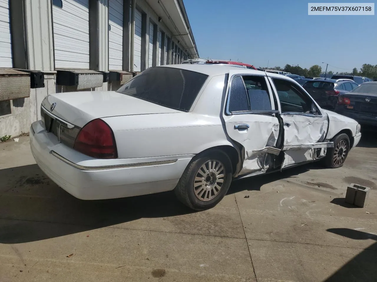 2007 Mercury Grand Marquis Ls VIN: 2MEFM75V37X607158 Lot: 71057654