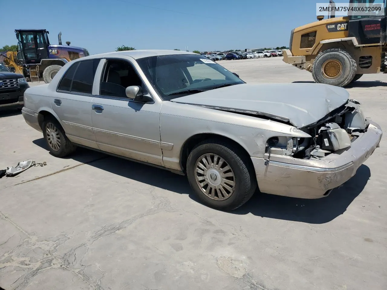 2008 Mercury Grand Marquis Ls VIN: 2MEFM75V48X632099 Lot: 57943614