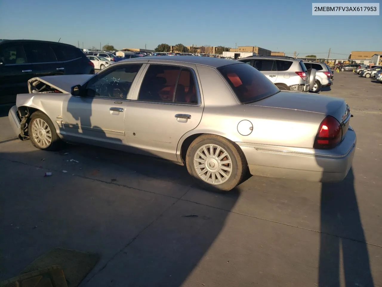 2010 Mercury Grand Marquis Ls VIN: 2MEBM7FV3AX617953 Lot: 70826424