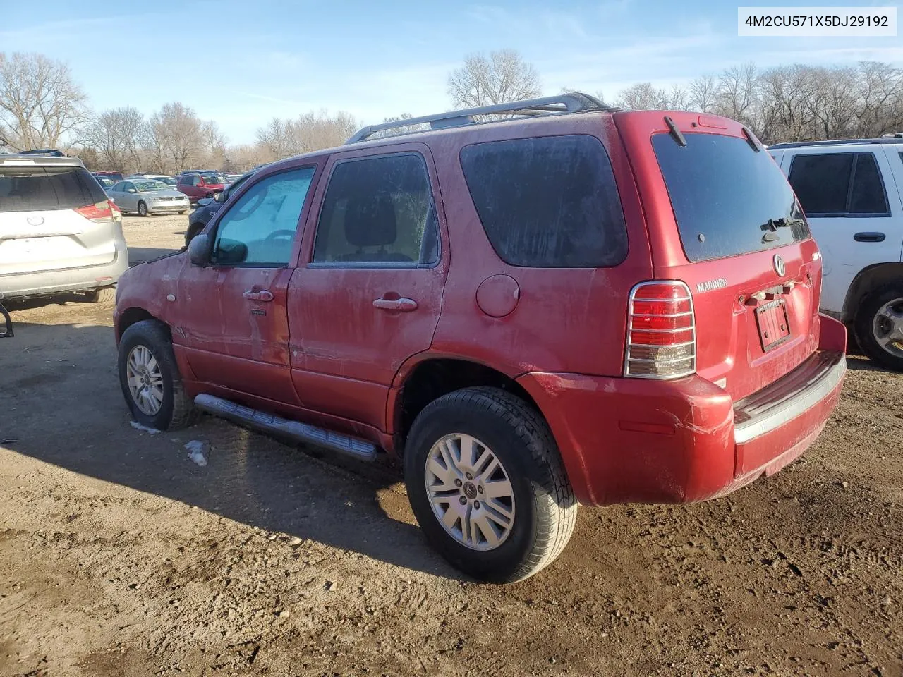 2005 Mercury Mariner VIN: 4M2CU571X5DJ29192 Lot: 43346424