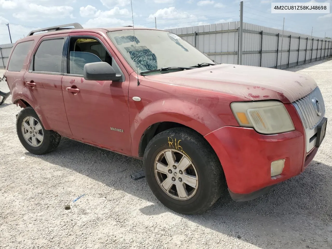 4M2CU81Z58KJ48698 2008 Mercury Mariner