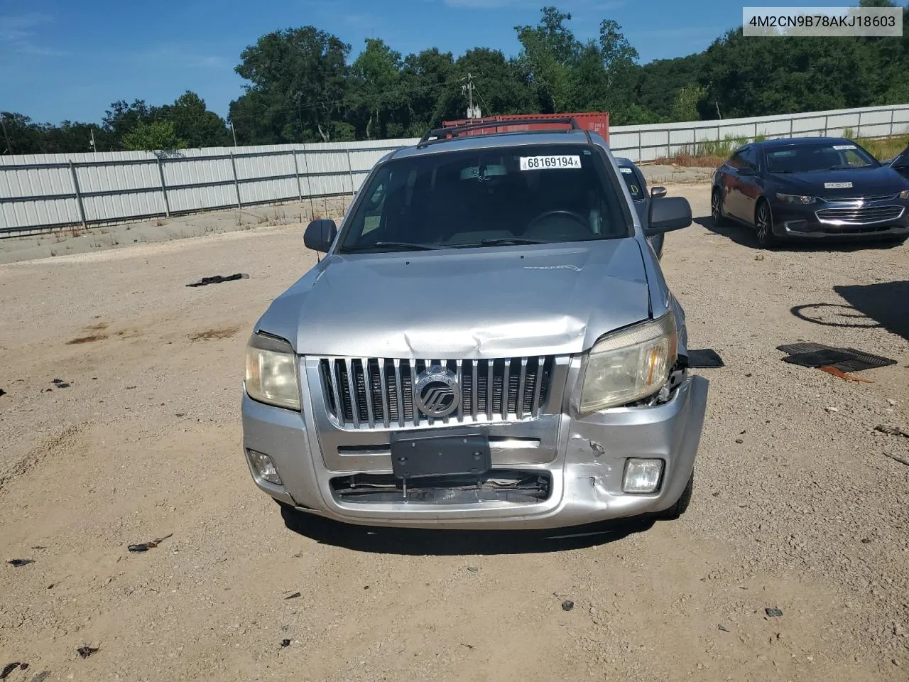 2010 Mercury Mariner VIN: 4M2CN9B78AKJ18603 Lot: 68169194