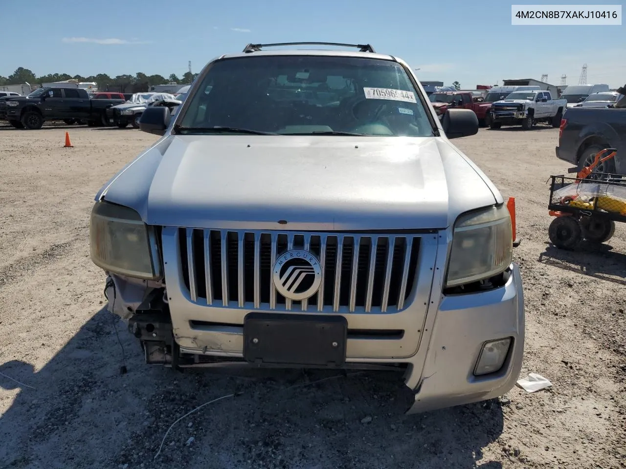 2010 Mercury Mariner VIN: 4M2CN8B7XAKJ10416 Lot: 70596044