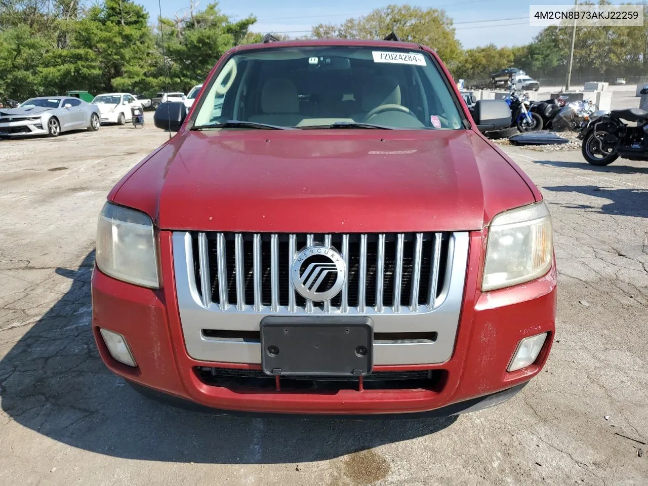 2010 Mercury Mariner VIN: 4M2CN8B73AKJ22259 Lot: 72024284