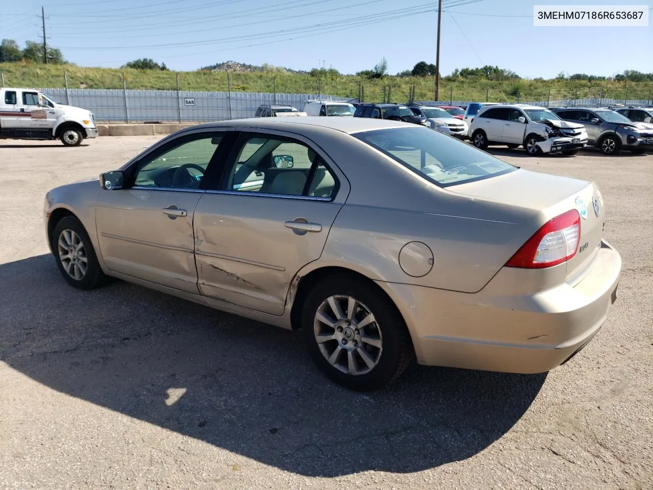 2006 Mercury Milan VIN: 3MEHM07186R653687 Lot: 69670224