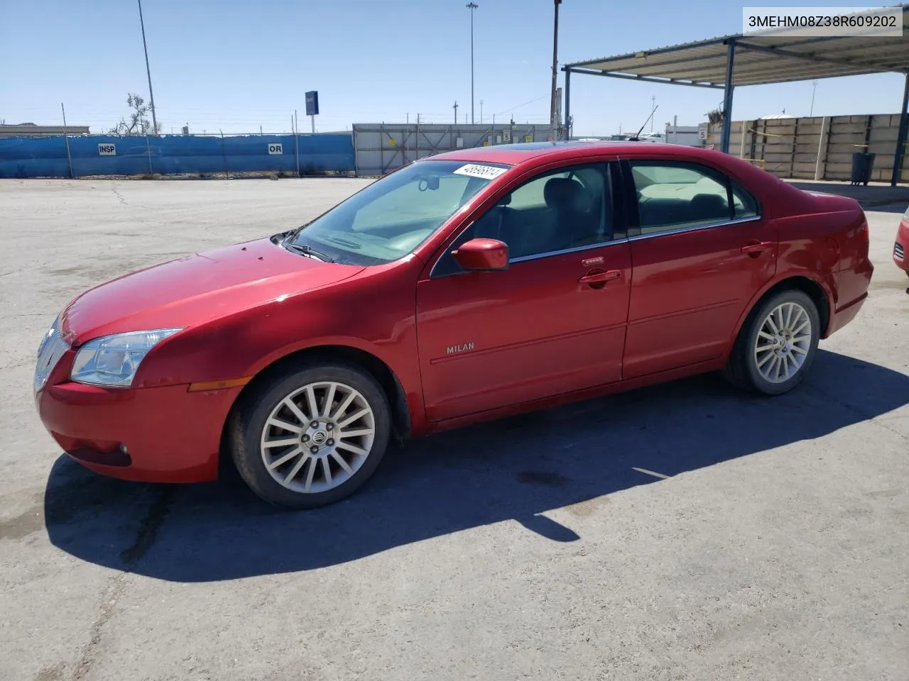 2008 Mercury Milan Premier VIN: 3MEHM08Z38R609202 Lot: 48696814