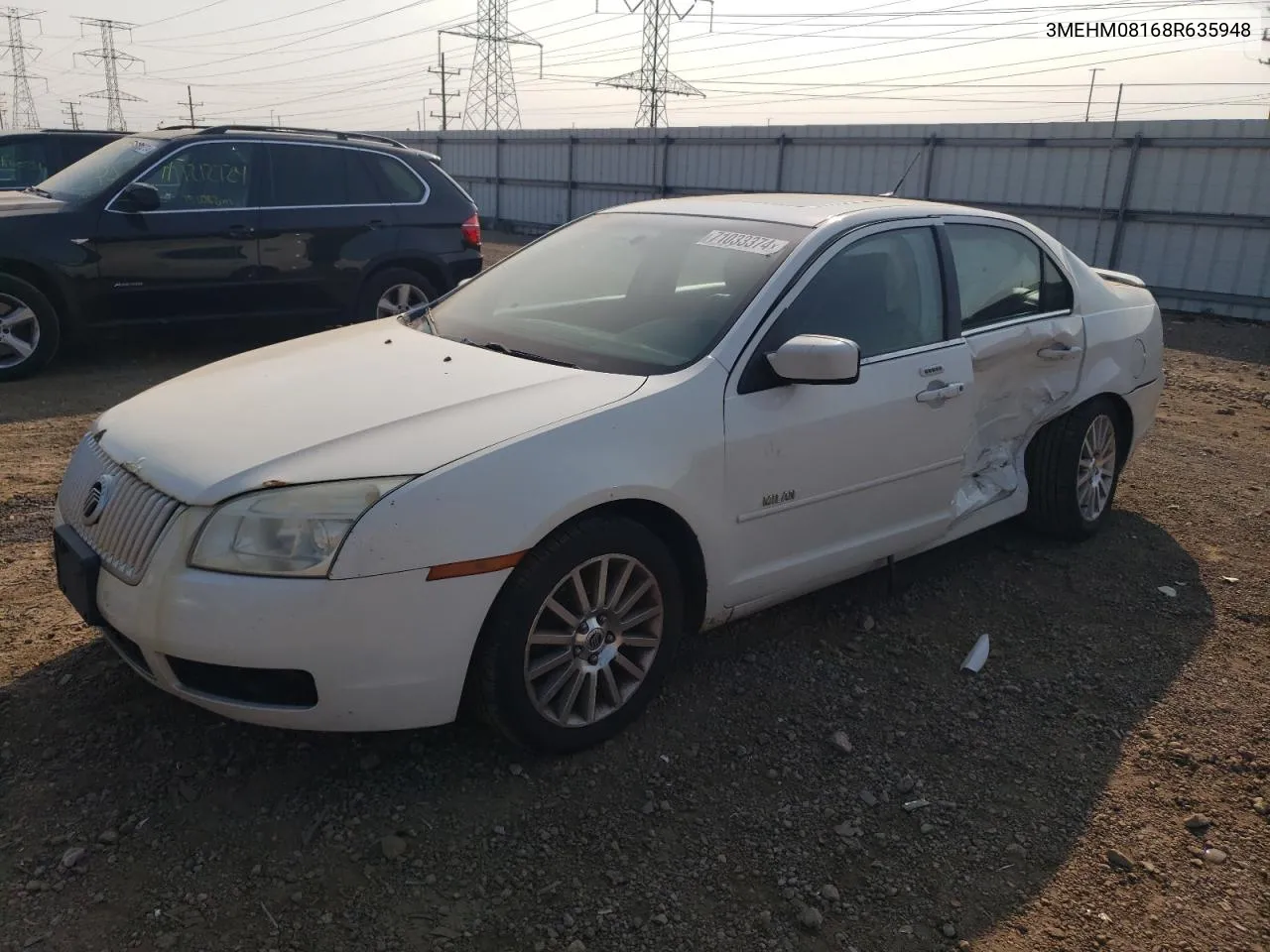 2008 Mercury Milan Premier VIN: 3MEHM08168R635948 Lot: 71033374