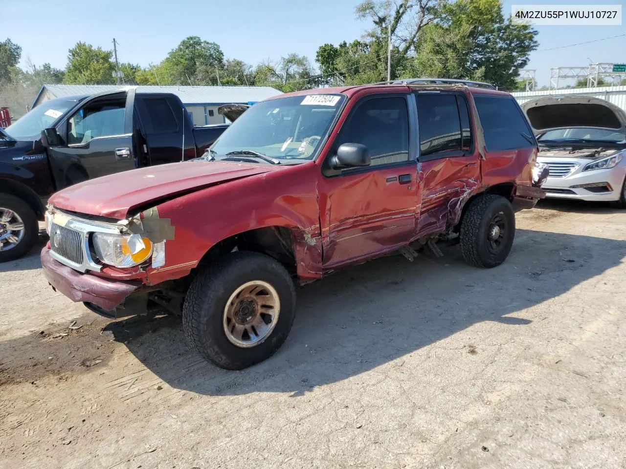 1998 Mercury Mountaineer VIN: 4M2ZU55P1WUJ10727 Lot: 71172504