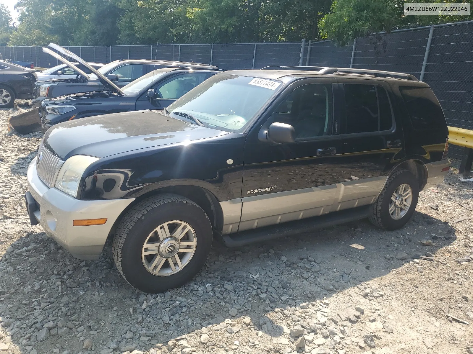 2002 Mercury Mountaineer VIN: 4M2ZU86W12ZJ22946 Lot: 65811424