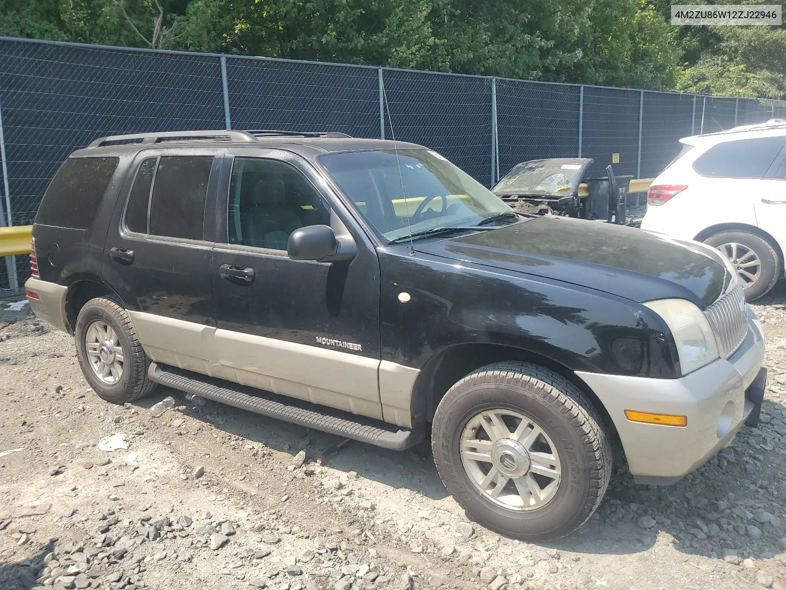 2002 Mercury Mountaineer VIN: 4M2ZU86W12ZJ22946 Lot: 65811424