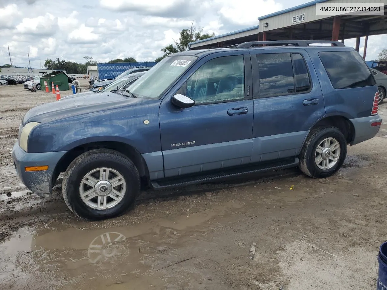 2002 Mercury Mountaineer VIN: 4M2ZU86E22ZJ14023 Lot: 71063884