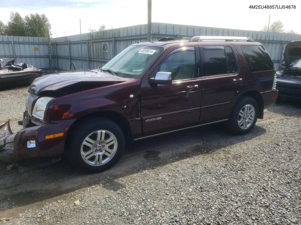 2007 Mercury Mountaineer Premier VIN: 4M2EU48857UJ04878 Lot: 68090614