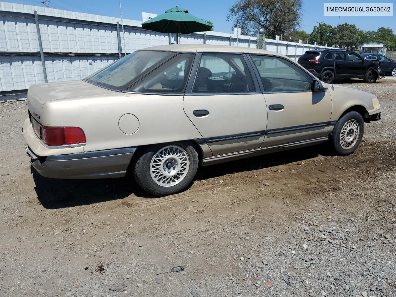 1990 Mercury Sable Gs VIN: 1MECM50U6LG650642 Lot: 68279364