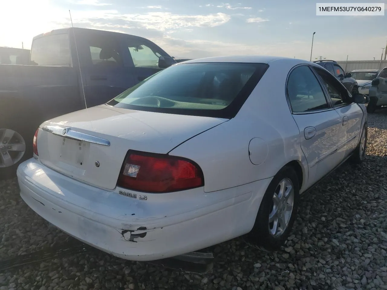 2000 Mercury Sable Ls VIN: 1MEFM53U7YG640279 Lot: 70701264