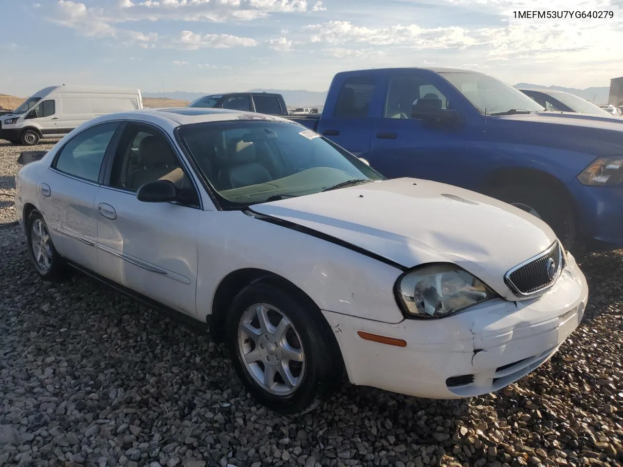 2000 Mercury Sable Ls VIN: 1MEFM53U7YG640279 Lot: 70701264