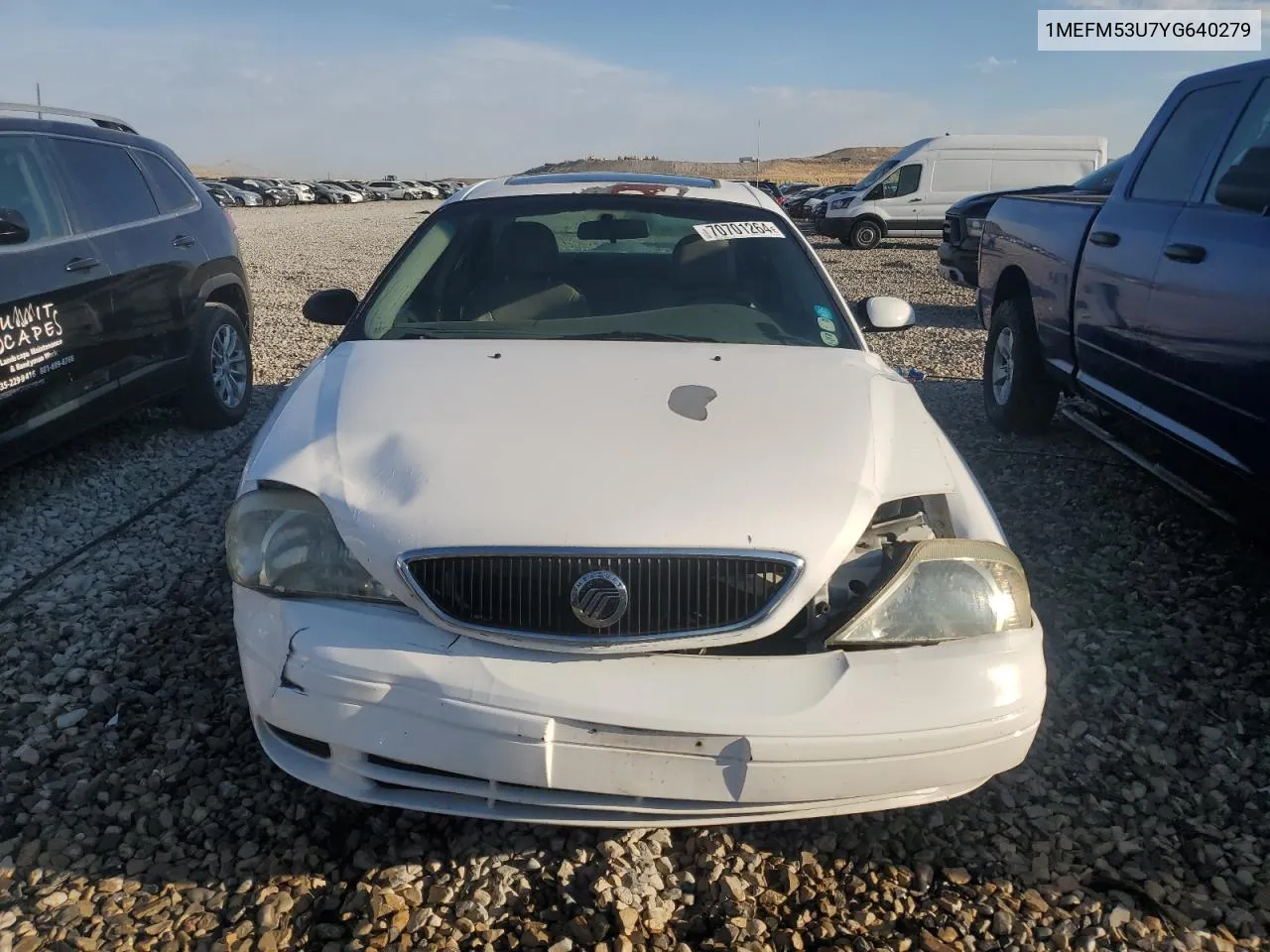 2000 Mercury Sable Ls VIN: 1MEFM53U7YG640279 Lot: 70701264