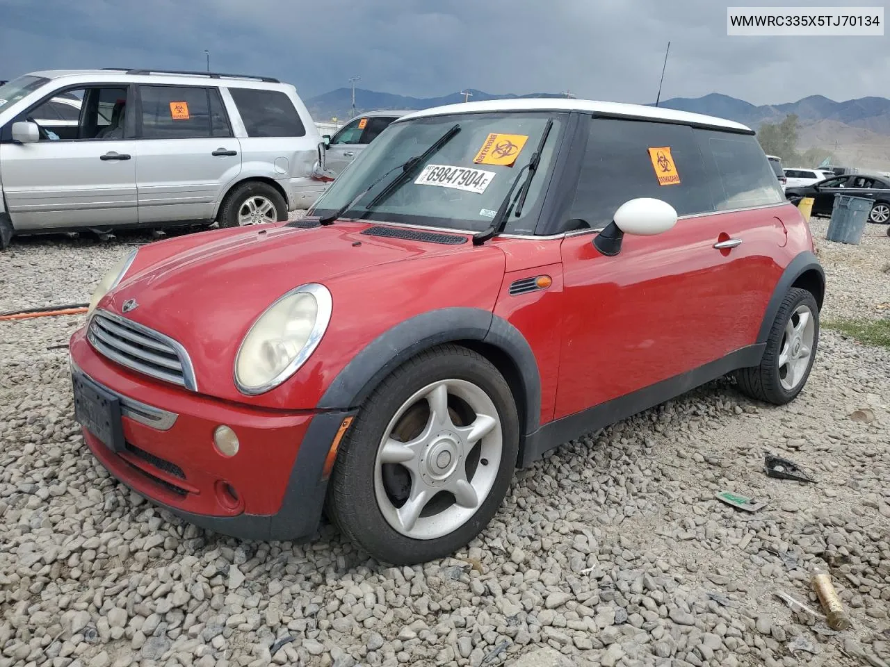 2005 Mini Cooper VIN: WMWRC335X5TJ70134 Lot: 69847904