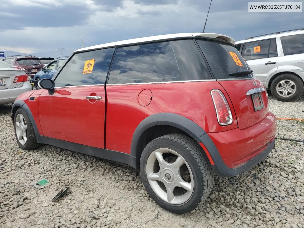 2005 Mini Cooper VIN: WMWRC335X5TJ70134 Lot: 69847904