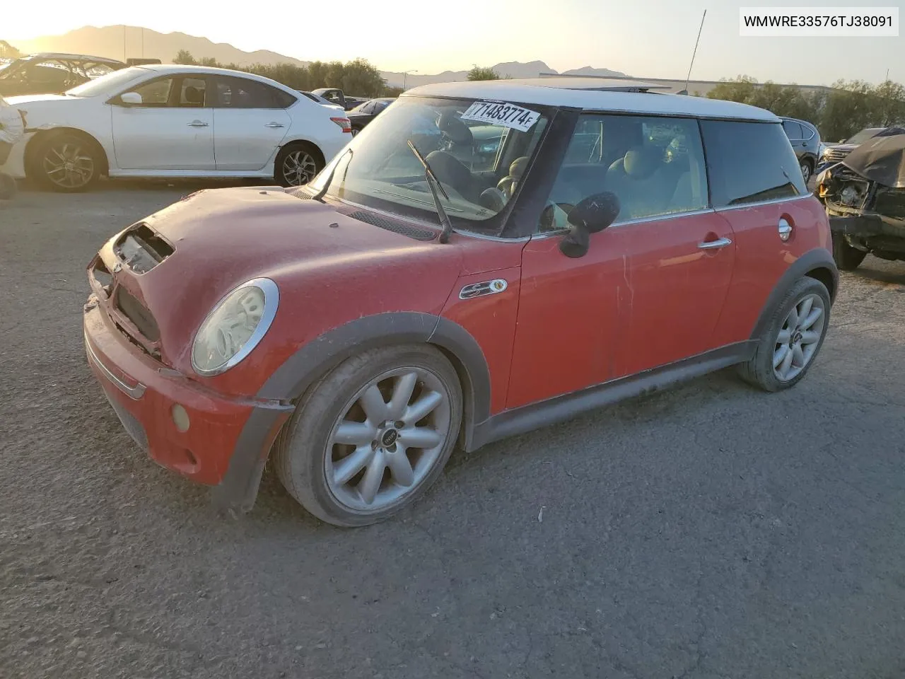 2006 Mini Cooper S VIN: WMWRE33576TJ38091 Lot: 71483774