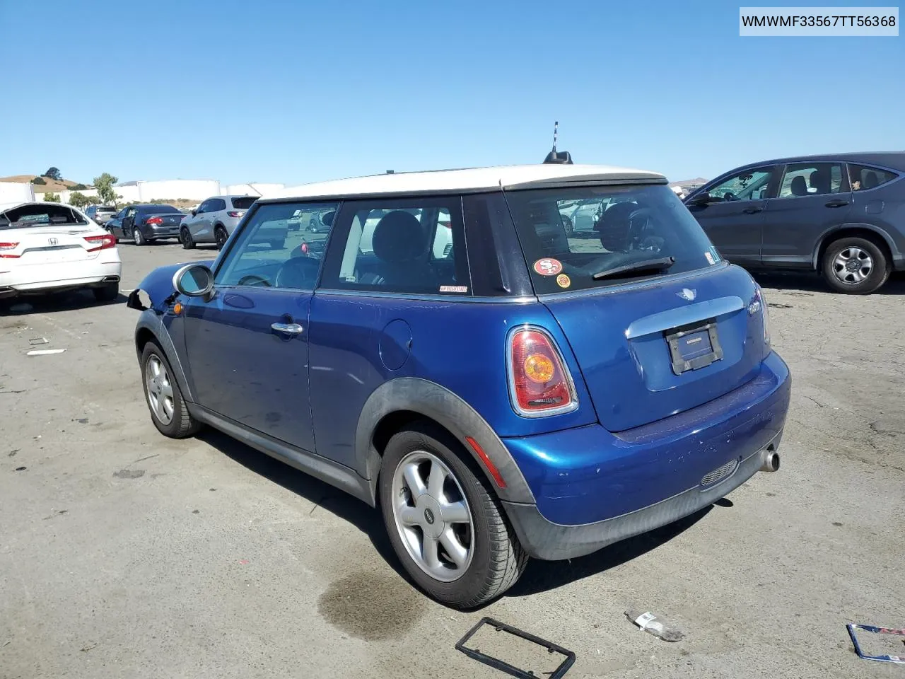 2007 Mini Cooper VIN: WMWMF33567TT56368 Lot: 67163174