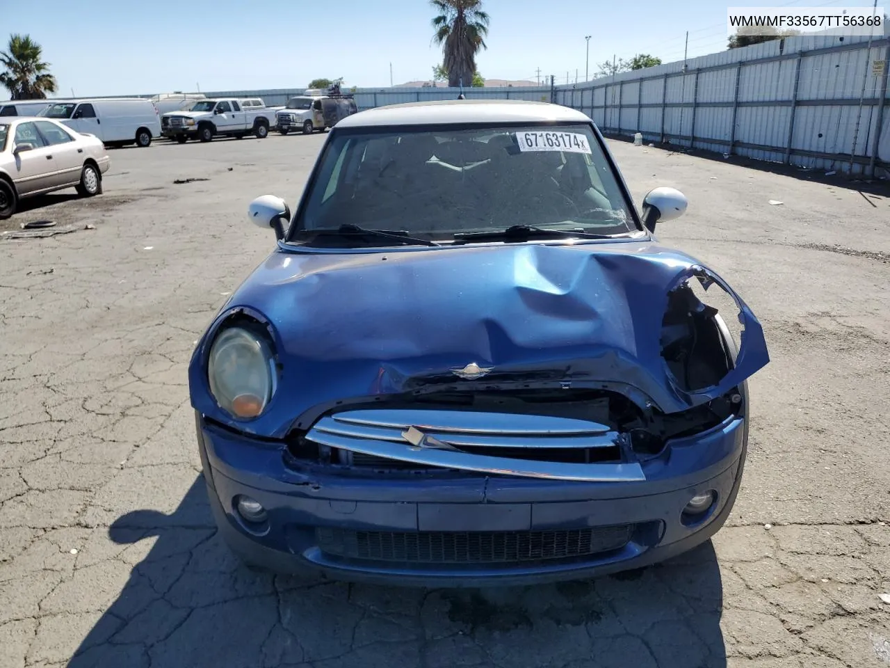 2007 Mini Cooper VIN: WMWMF33567TT56368 Lot: 67163174