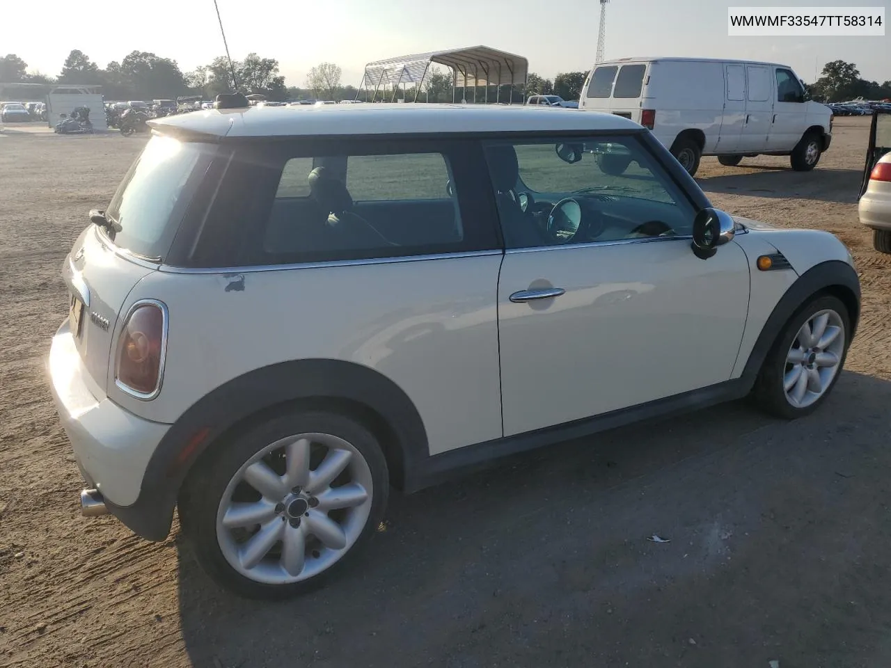 2007 Mini Cooper VIN: WMWMF33547TT58314 Lot: 71812124