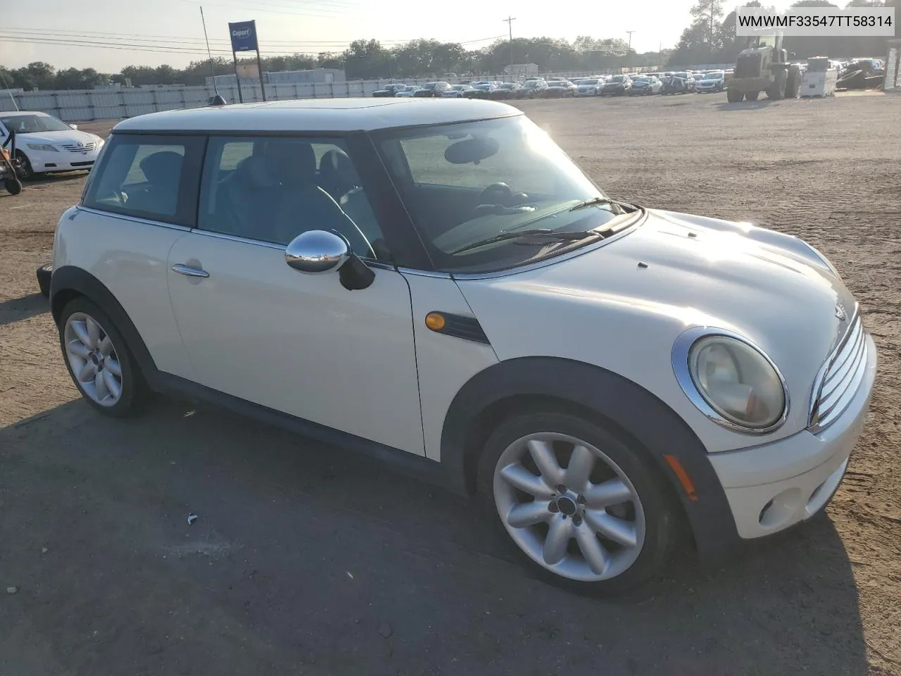 2007 Mini Cooper VIN: WMWMF33547TT58314 Lot: 71812124