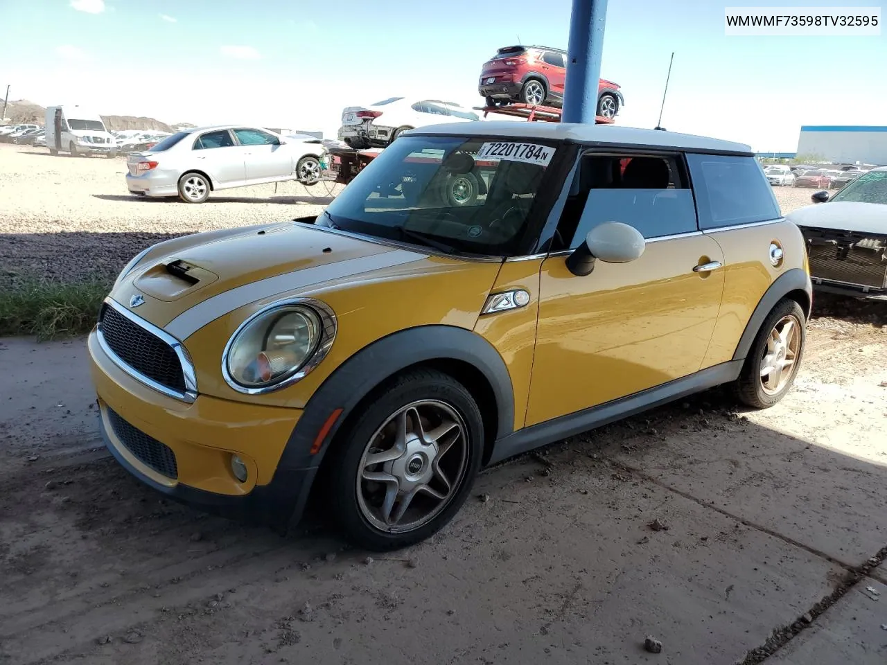 2008 Mini Cooper S VIN: WMWMF73598TV32595 Lot: 72201784