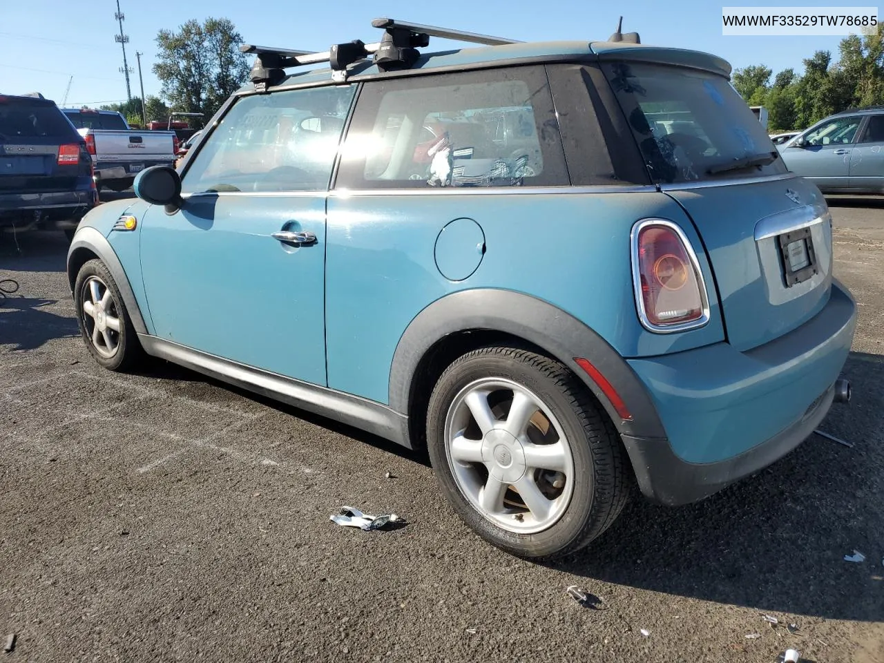 2009 Mini Cooper VIN: WMWMF33529TW78685 Lot: 71119344