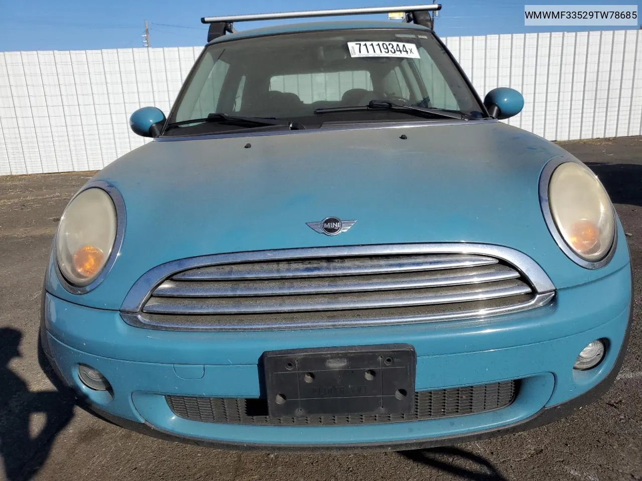 2009 Mini Cooper VIN: WMWMF33529TW78685 Lot: 71119344