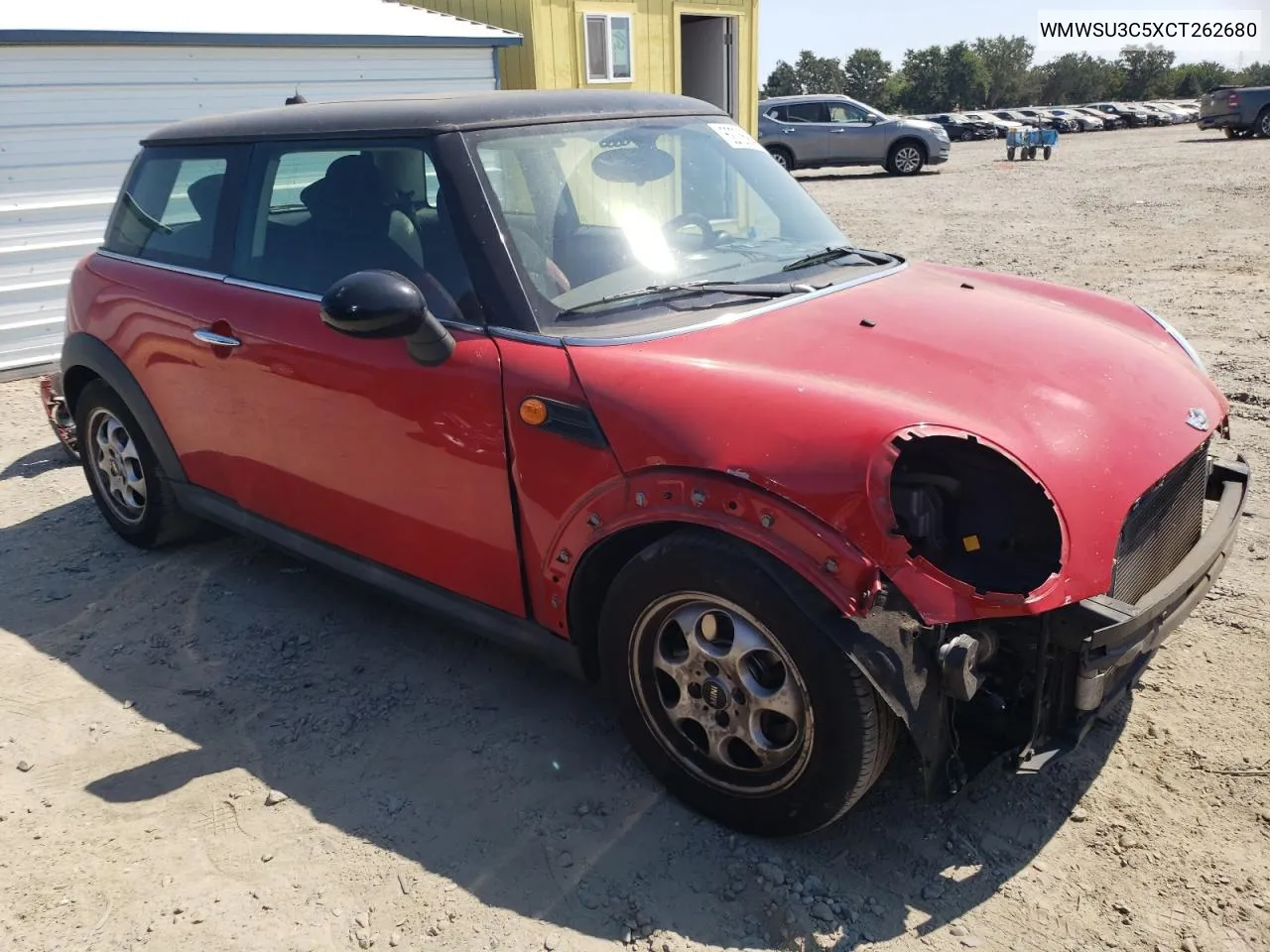 2012 Mini Cooper VIN: WMWSU3C5XCT262680 Lot: 62736944