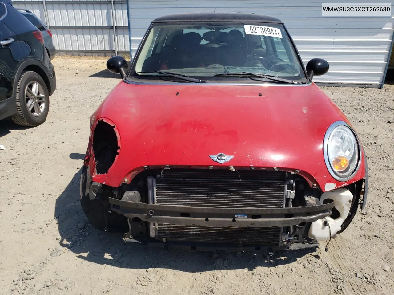 2012 Mini Cooper VIN: WMWSU3C5XCT262680 Lot: 62736944