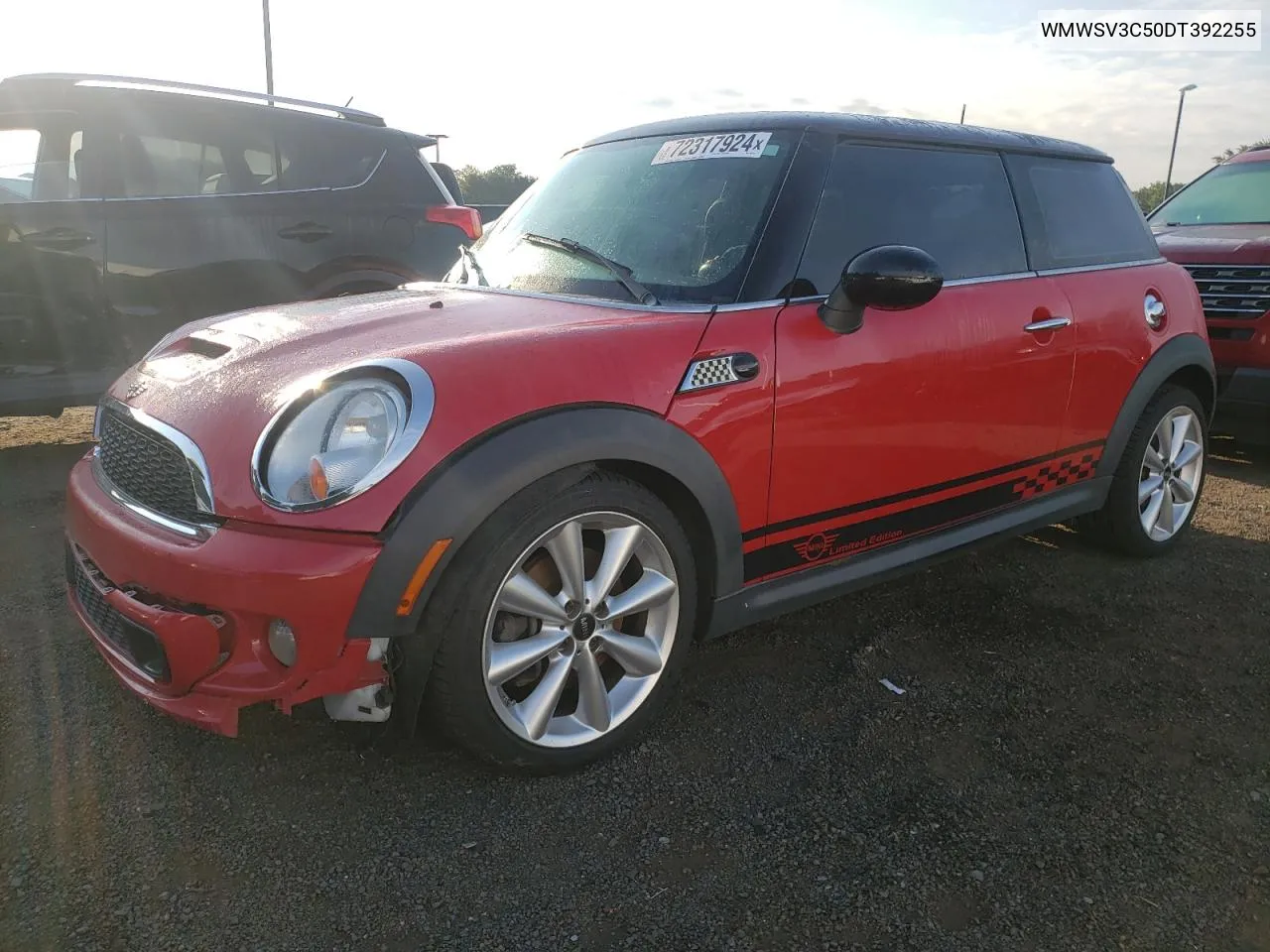 2013 Mini Cooper S VIN: WMWSV3C50DT392255 Lot: 72317924