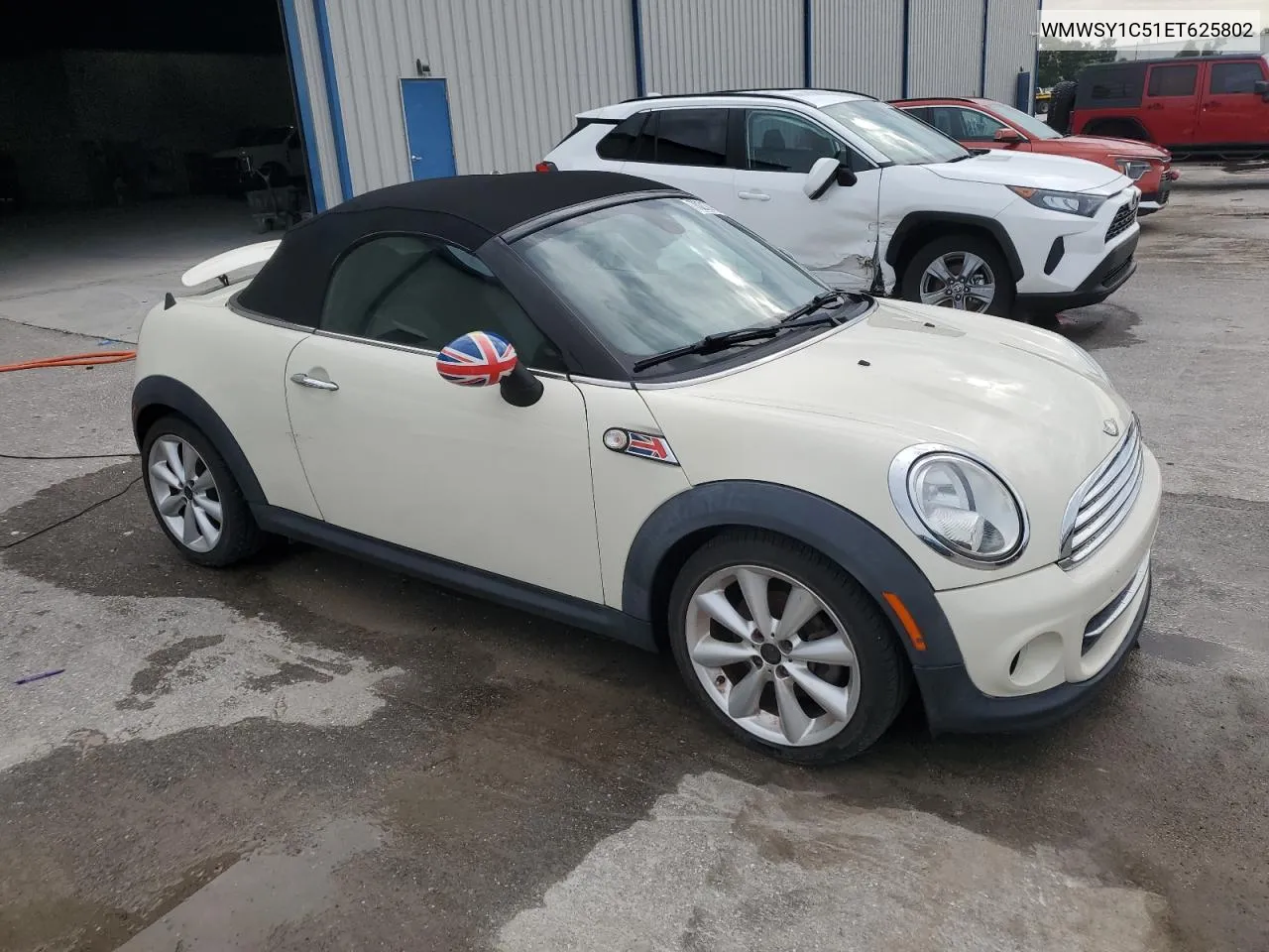 2014 Mini Cooper Roadster VIN: WMWSY1C51ET625802 Lot: 70217764