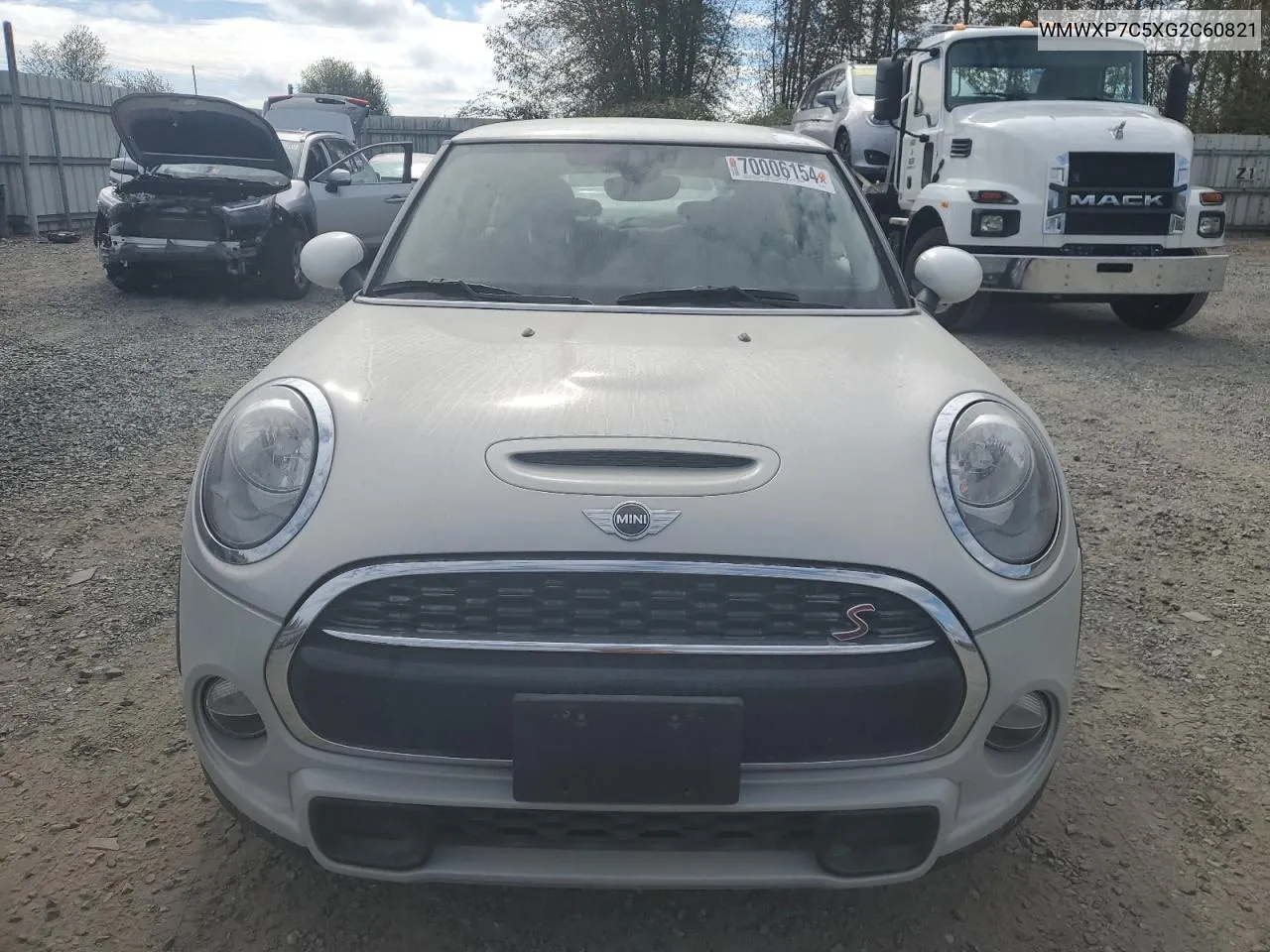 2016 Mini Cooper S VIN: WMWXP7C5XG2C60821 Lot: 70006154