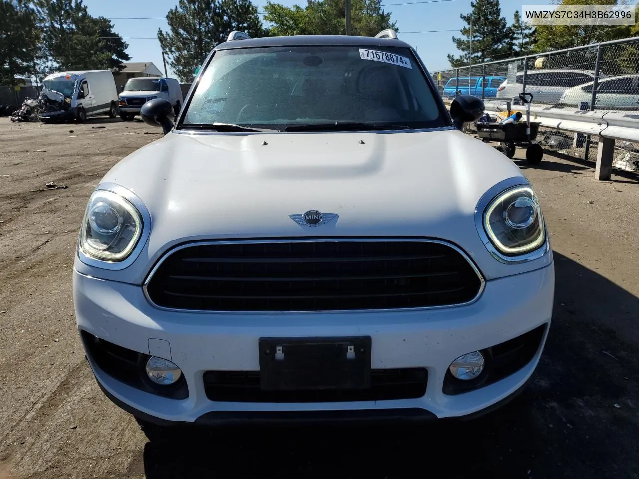 2017 Mini Cooper Countryman VIN: WMZYS7C34H3B62996 Lot: 71678874